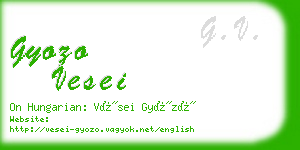 gyozo vesei business card